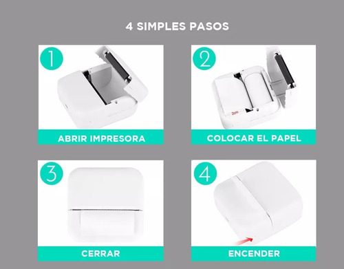 Impresora Térmica Mini Printer Portátil Inalámbrica