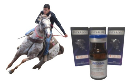 3 Frascos Dexalol10ml Stano80mg Massa Muscular Para Cavalos