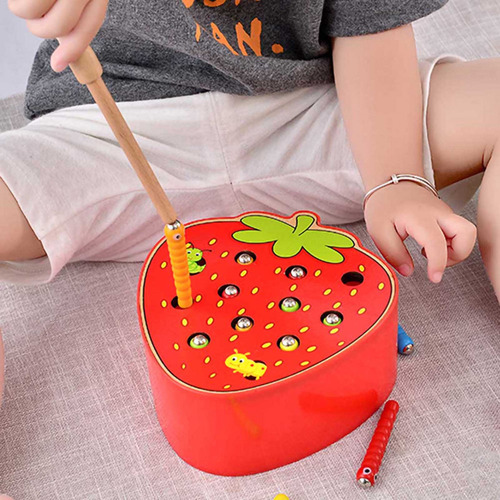 Juguete Educativo Para Niños Capture Worm Wooden Kid