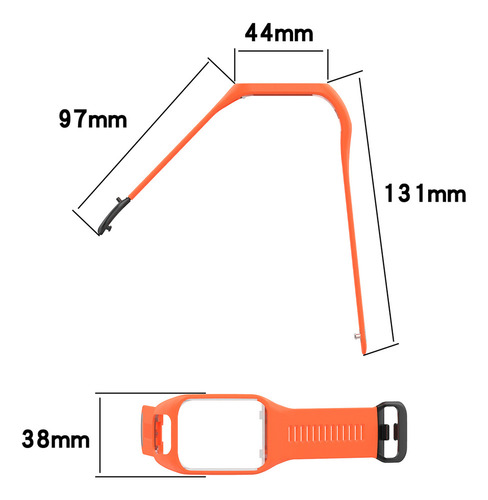 Sbd Correa De Reloj Compatible For Tomtom Runner 2 3/spark