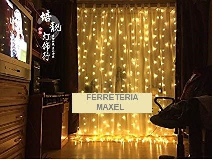 Imagen 6 de 8 de Cortina Led 164 Luces 11 Tiras 2x2 Mts 220v Interconectable