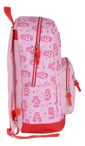 Mochila Costas Escolar Menina Ursinhos Carinhosos Licenciada Cor Vermelho