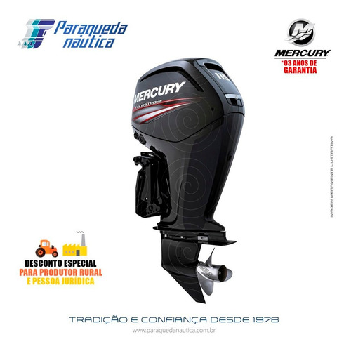 Motor De Popa Mercury 4 Tempos 115hp Ecxlpt Efi Ct