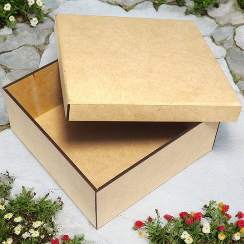 5 Cajas De Mdf 3 Mm 30x30x15 Cm