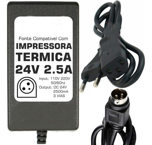 Fonte Epson Fs-180 24v P/ Impressora Térmica Elgin I9