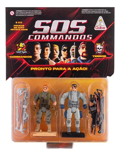 Bonecos Articulado Sos Comandos Willie Go X Mattone Gulliver