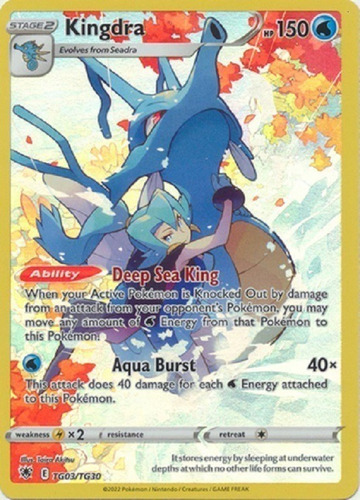 Kingdra Tg03/tg30 Holo Raro Pokemon Tcg