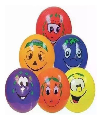 Pelota De Goma Infantil Inflables Perfumadas Y Con Emoticon