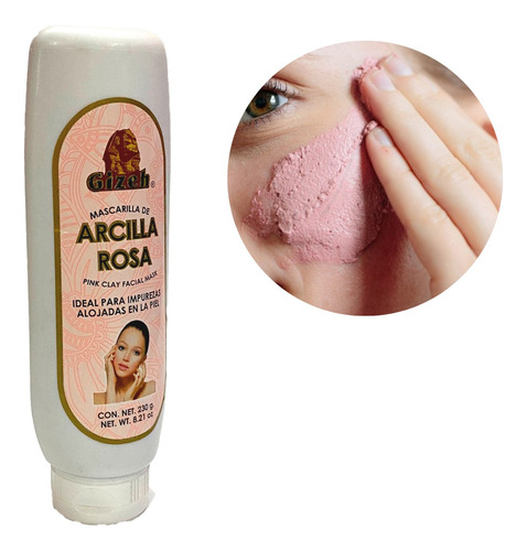 Mascarilla De Arcilla Rosa Facial Spa Impurezas 230g