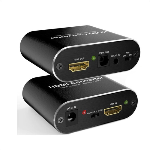 Adaptador Extrator Hdmi Audio Toslink Spdif Stereo 2c/5.1ch