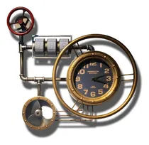 Comprar Reloj De Pared De Metal Vintage Grande, Decoración