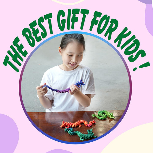 Brinquedo Dragon Fidget Petbsnvb Impresso Em 3d 30 Cm Em Rox
