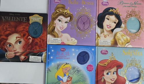 Lote De 5 Libros Disney Princesas Tapa Dura - Sin Amuletos