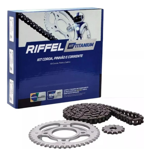 Kit Relação Riffel Fazer 150 Factor 125 150 2014 A 2022 Ybr