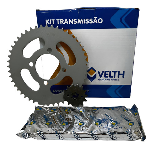 Kit Relação Transmissão Yamaha Xtz 125 Aço 1045 Cinza