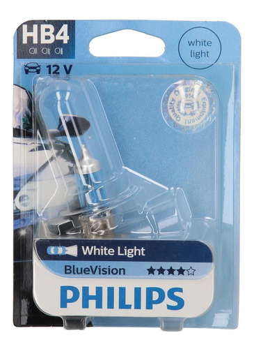 Imagen 1 de 5 de Lampara Philips Hb4 (9006) 12v 55w P22d Blue Vision Universa