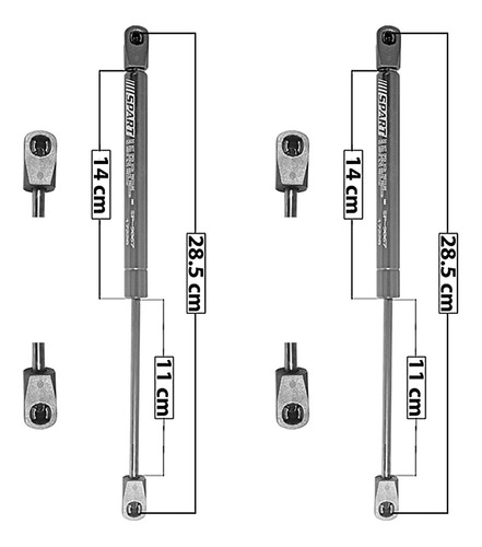 Set 2 Amortiguadores Cajuela Spart Dodge Stratus 01_06