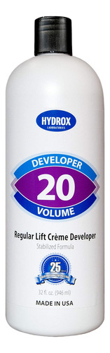 Hydrox - Crema Para Crema De 20 Volúmenes, Con Elevación .