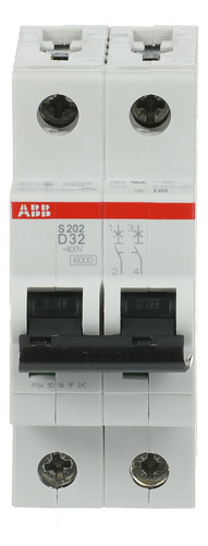 Interruptor Termomagnetico Abb Bipolar 32a 6ka Curva D