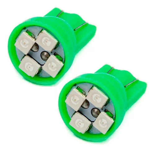 2x Lâmpadas Led Verde Farolete (lanterna) Volkswagen Gol Vw