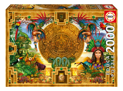 Puzzle Rompecabezas Montaje Azteca Maya X2000 Piezas Educa