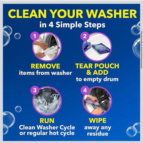 Tabletas Limpiadoras Para Lavarropa Oxiclean, Paquete De 4.