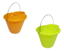 Comprar Jgo 2 Cubetas Con Exprimidor Y Asa Metalica 10 Lts Mundolim