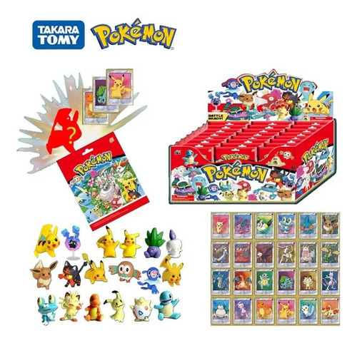 Sobre Sorpresa Pokemon Con Una Figura Y 3 Cartas.