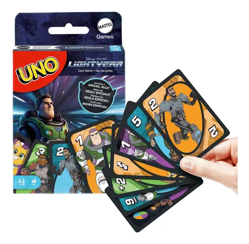 Jogo UNO ORIGINAL - Edição de Aniversário 50 anos Black - Uno Jurassic  World Dominion - Uno Buzz Lightyear