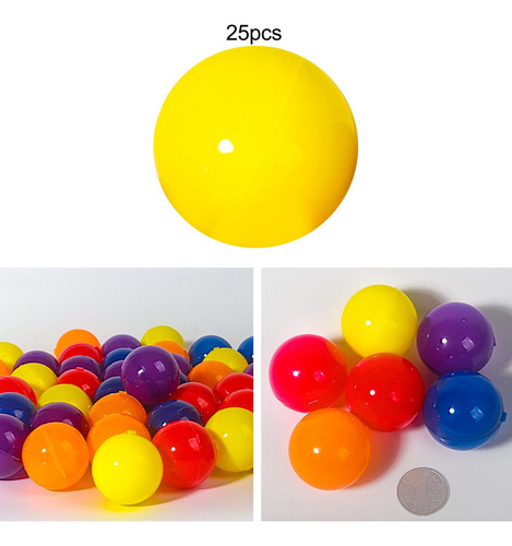 25 Piezas De Bolas De Bingo, Accesorios Duraderos, Amarillo