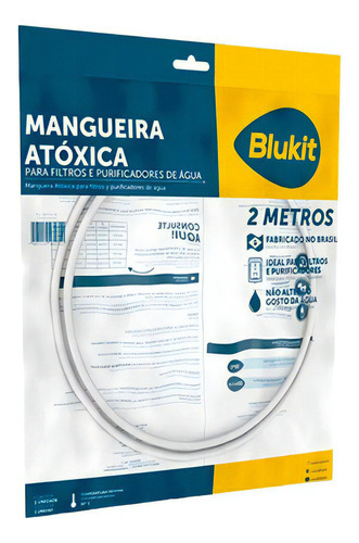 Mangueira Atóxica Branca 1/4 Purificador Bebedouro 2 Metros