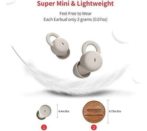 Sleep Earbuds Wireless Bluetooth Invisible Earbuds Para Dorm