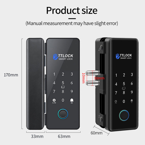 Inteligente Cerradura Para Puerta Flotante Cristal Bluetooth
