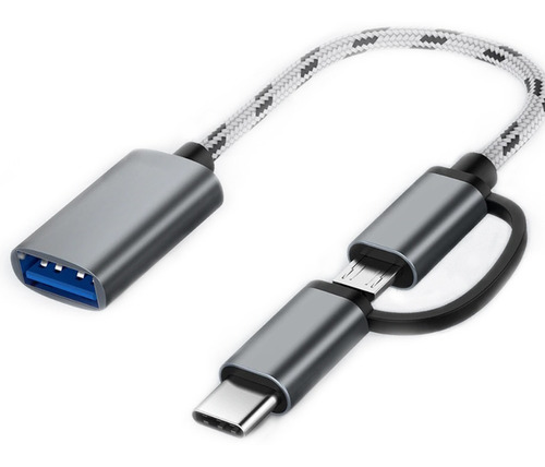 Cable Convertidor Trenzado Usb A Micro Usb / Tipo C - Otg