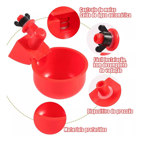 Kit De Riego Automático De 10 Unidades Para Pollos Y Patos