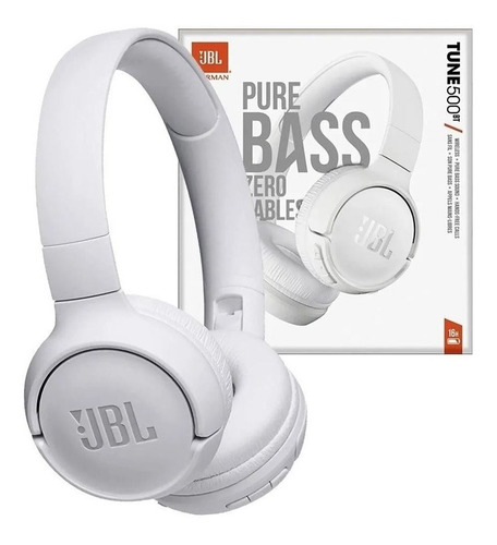N Audífono Jbl Tune 500bt Multipunto Bluetooth White