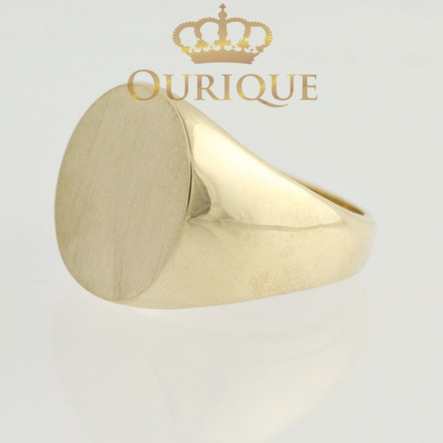 Anel Masculino Redondo Ouro 18k 750 Promoção