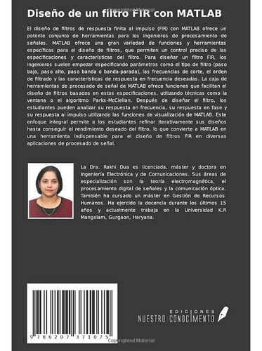 Diseno De Un Filtro Fir Con Matlab (spanish Edition)