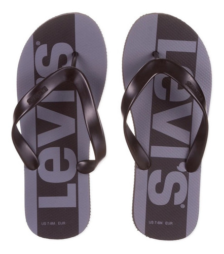 Footwea Levi\'s Hombre Sportswear Flip Flop Black - Grey