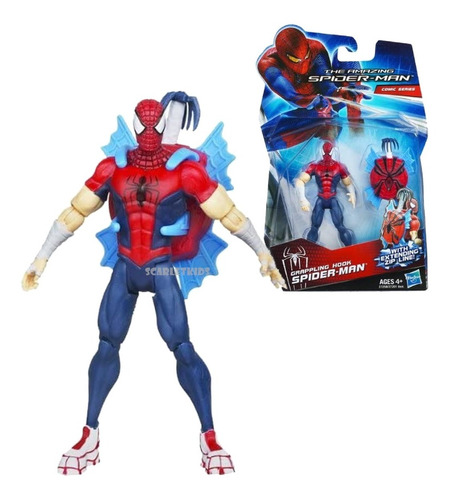 Spiderman Con Lanza Gancho Figura Articulada Hasbro Original