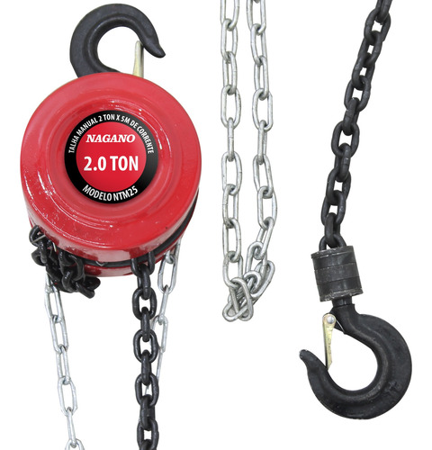 Talha Manual 2 Tonelada 5 Metros De Corrente Hsz