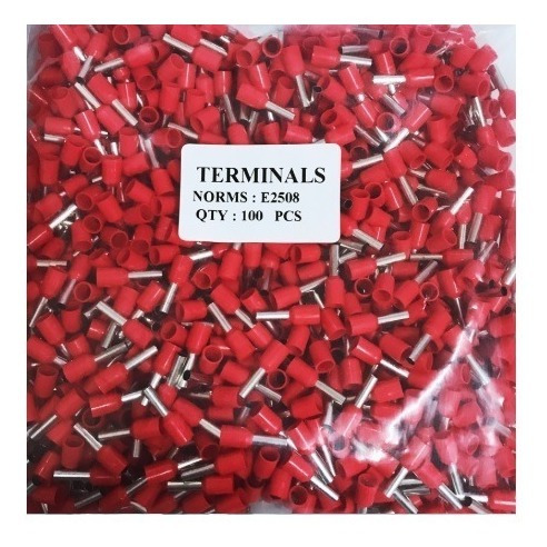 Terminales Tipo Ferrule 100 Unidades  2.5mm , 14 Awg