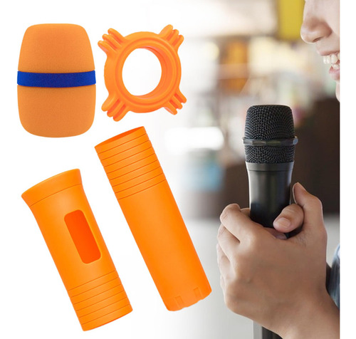Funda Protectora Para Micrófono De Mano Con Funda De Agarre