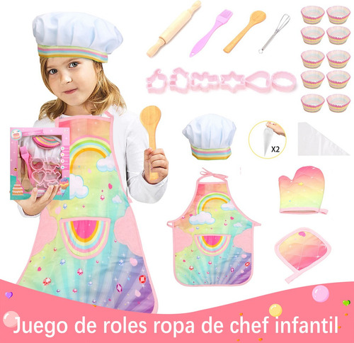 N Juego De 26 Disfraces De Chef Para Niños, Incluye Delantal