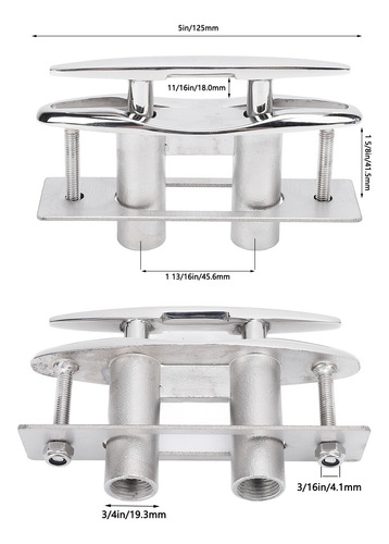 Barco De 5 Polegadas Pull Up Cleat Boat 316, Plataforma De A