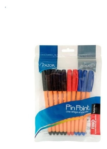 10 Plumas Pin Point Punta Fina 0.7mm Color Surtido Bolígrafo Surtido Surtido
