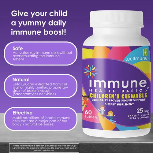 Suplementos Immune Health Basics Tabletas Masticables Para Niños
