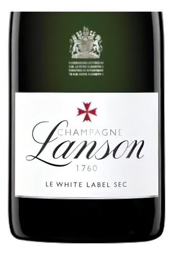 Pack De 2 Champagne Lanson 1760 Le White Label Sec 750 Ml