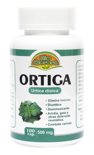 Ortiga 500mg. 100 Cápsulas