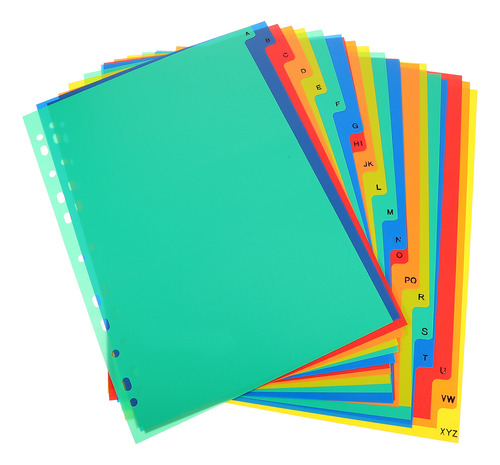 Libreta Con Separadores, Tamaño A4, Hojas Sueltas Separadas,
